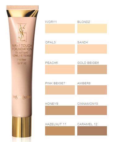 fondotinta ysl matt touch foundation|ysl foundation shade guide.